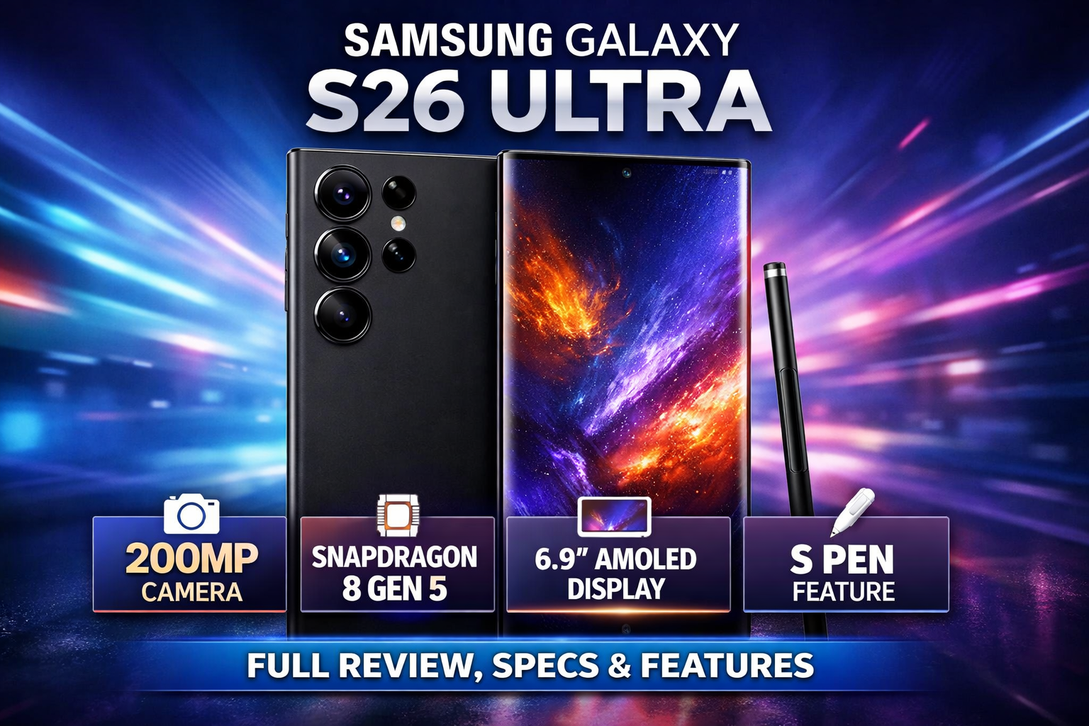 Samsung Galaxy S26 Ultra Review 2026 – Specs, Camera, Price & Features