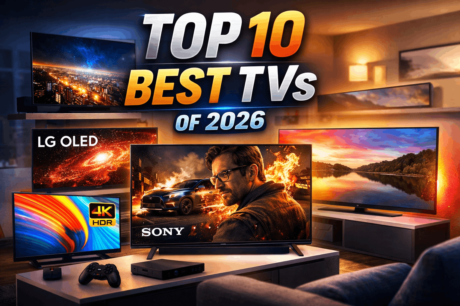 Top 10 Best TVs in India 2026 – Smart, 4K, OLED & Budget TVs
