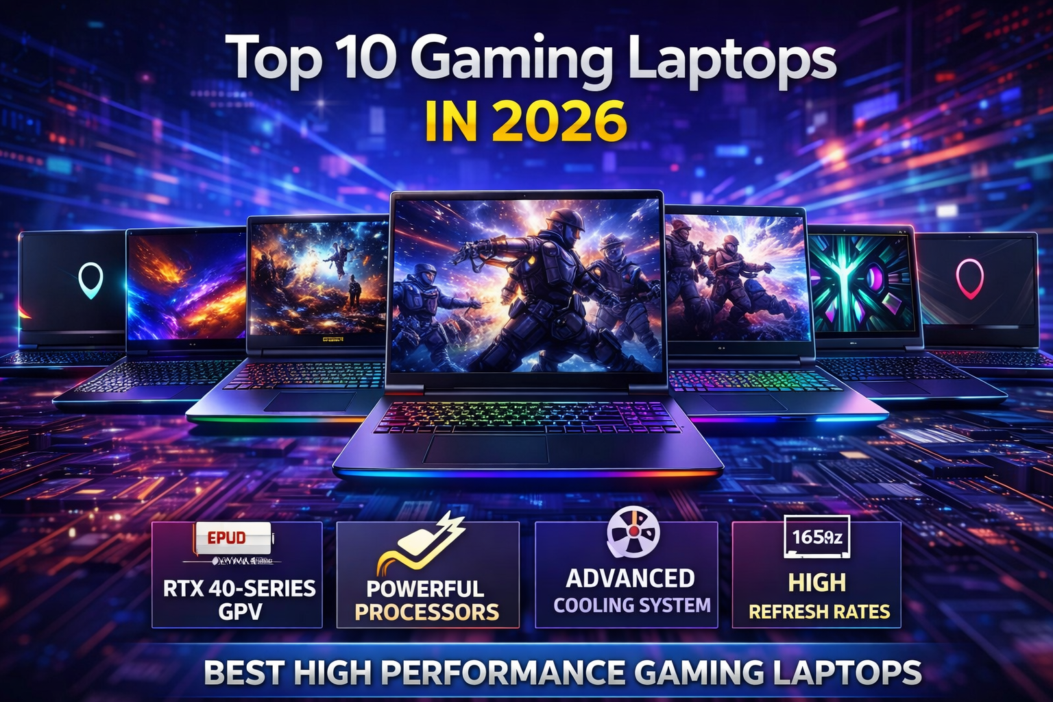 Top 10 Gaming Laptops in 2026 – Best Laptops for High Performance Gaming
